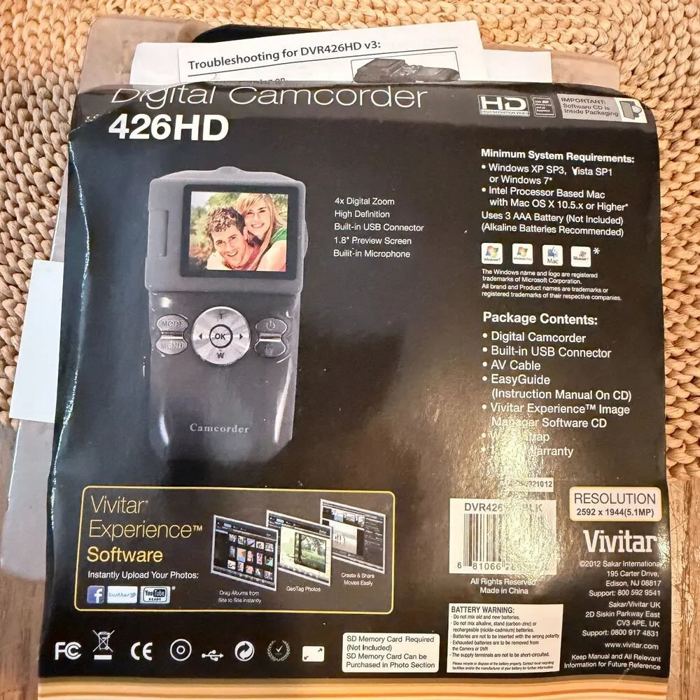 Vivitar dvr 426hd